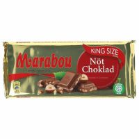 Marabou Lys Chokolade m. nødder Gigant 250 g