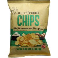 Kettle Chips Creme Fraiche og Løg 150g